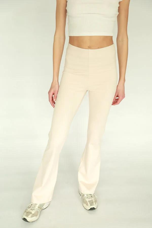 Spodnie FLARE kremowy 07 Spodnie FLARE kremowy 07