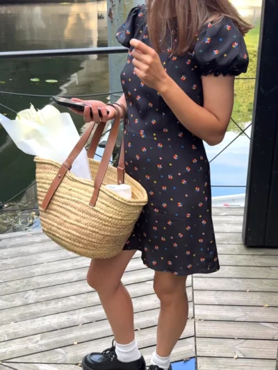 sukienka holly czarna wzorek jedwab olgajahr 02