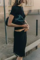 spodnica layla olgajahr jedwabna zorzeta koronka czarny 4